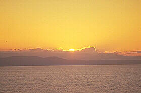 Sunset on the Ferry to Swartz Bay